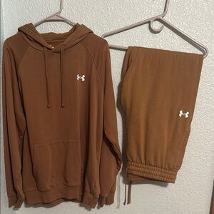 Under Armour Brown Hoodie and Joggers Set SZ XL brand new without tags
